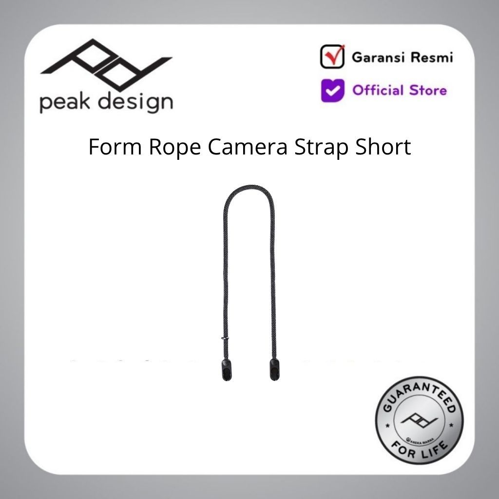 Peak Design Form Rope Camera Strap Hitam - Tali Kamera Serat Kuat