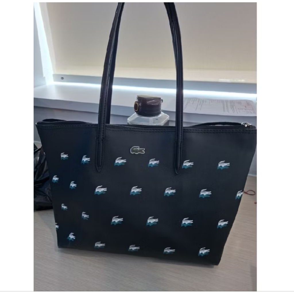 Preloved Tas Totebag Lacoste - Tas Wanita - Tas Lascote
