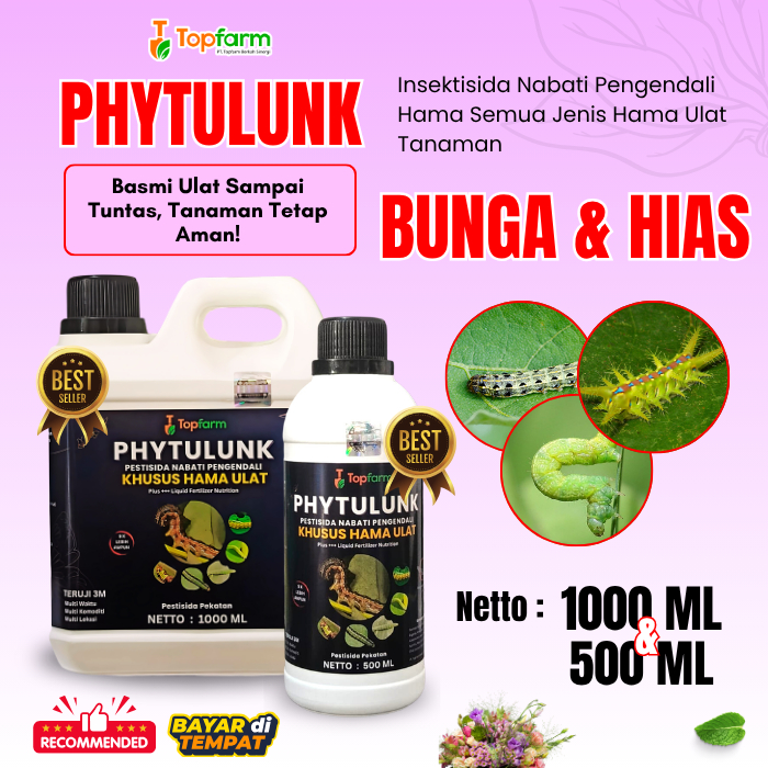 Pestisida Hama Ulat Bunga / Obat Ulat Bunga Melati / Obat Ulat Topfarm / Obat Hama Untuk Tanaman Bun