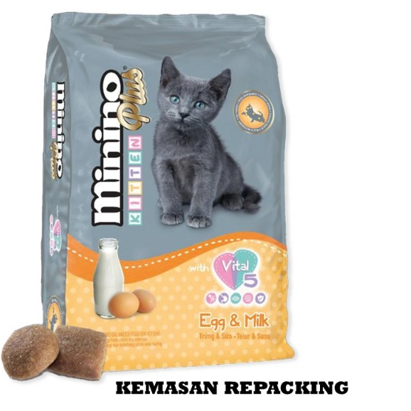 Makanan Kucing Minino PLUS KITTEN 1 KG