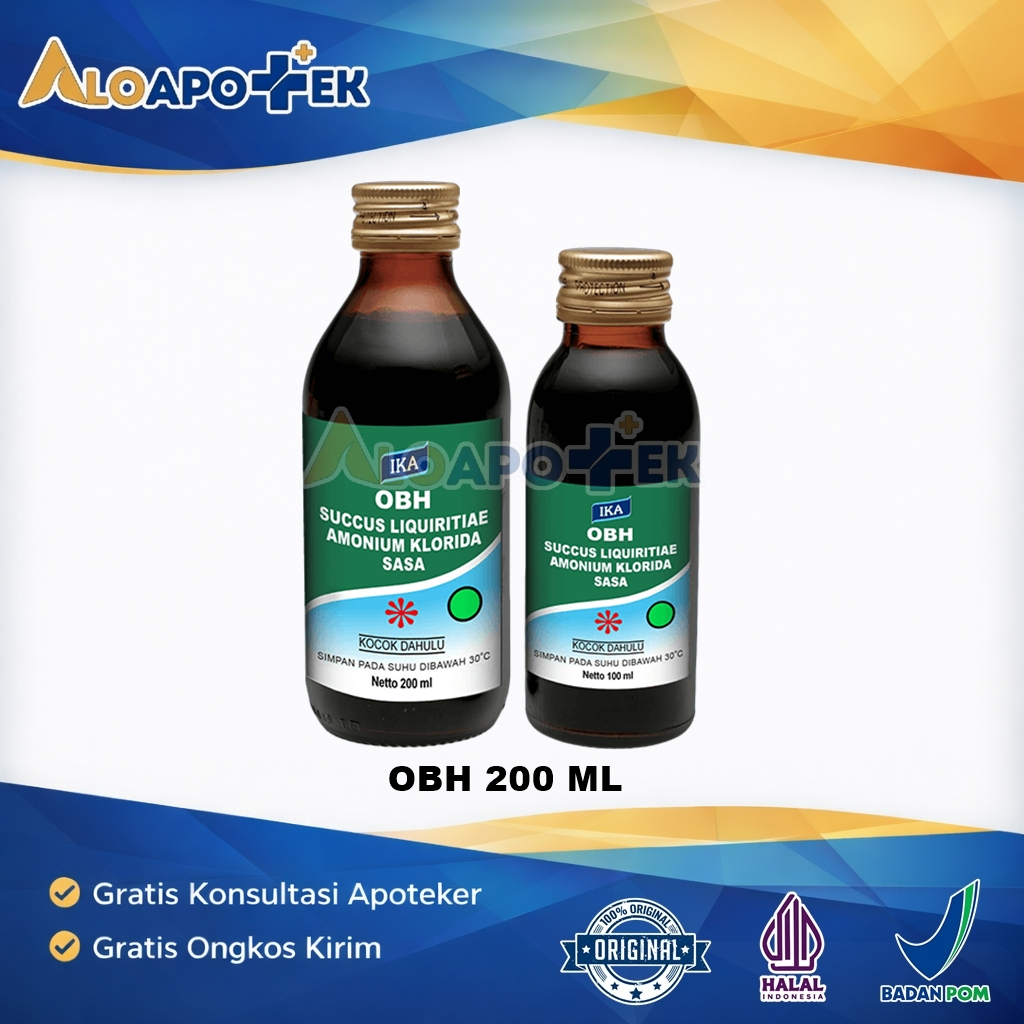 IKA OBH Obat Batuk Hitam 200L / Batuk Berdahak / Obat Batuk Herbal / OBH