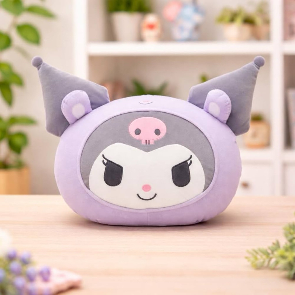 Miniso Head Pillow Kuromi Plush Toy / Boneka Kuromi sanrio mainan anak
