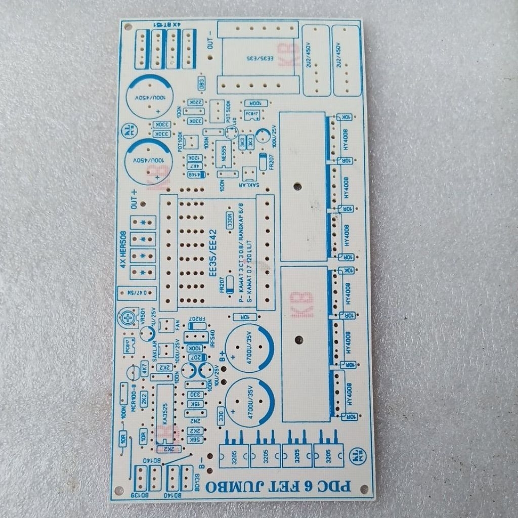 PCB PDC 6 MOSFET MINI/JUMBO flip flop berbahan fiber