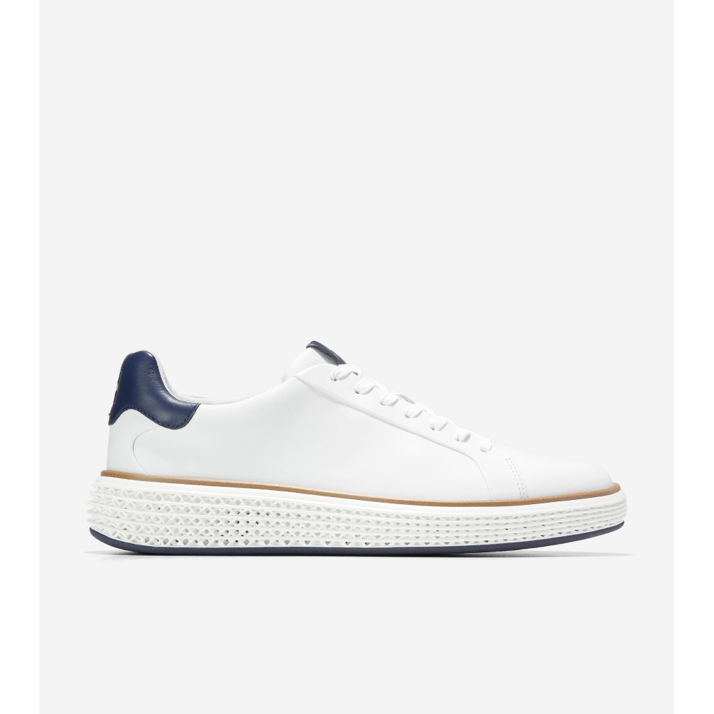Cole Haan Men Grandpro Court Skyweave - Sepatu Pria (White) C42282