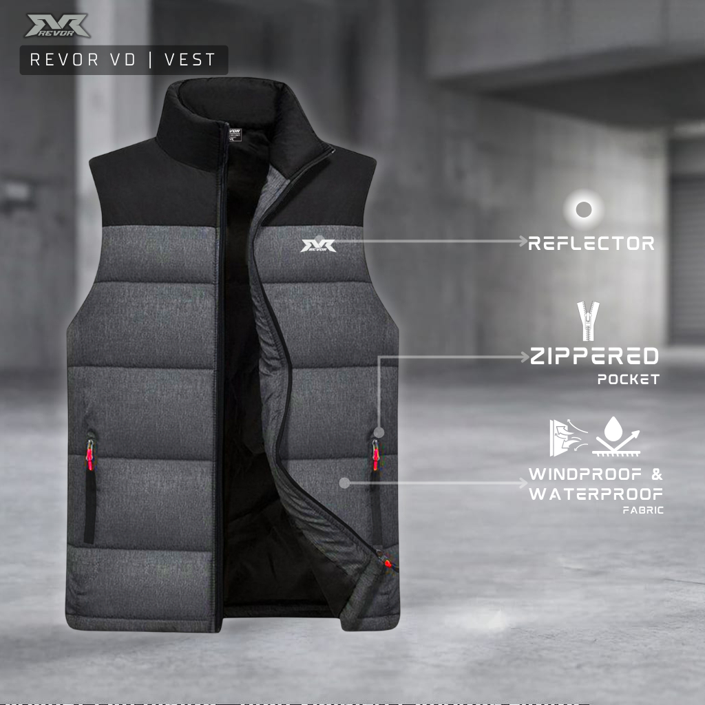 Revor VD Vest Rompi Tebal Waterproof