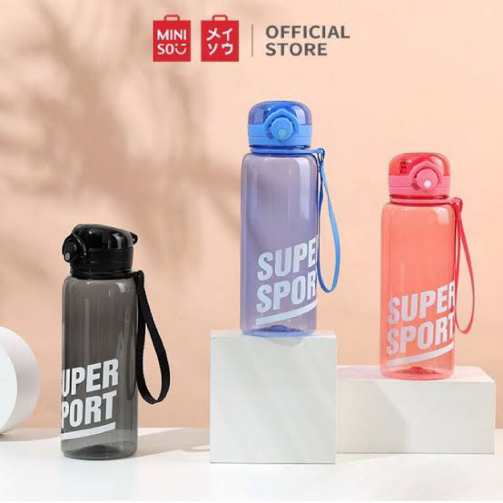 Miniso Sport Bottle 700ml / botol minum plastik