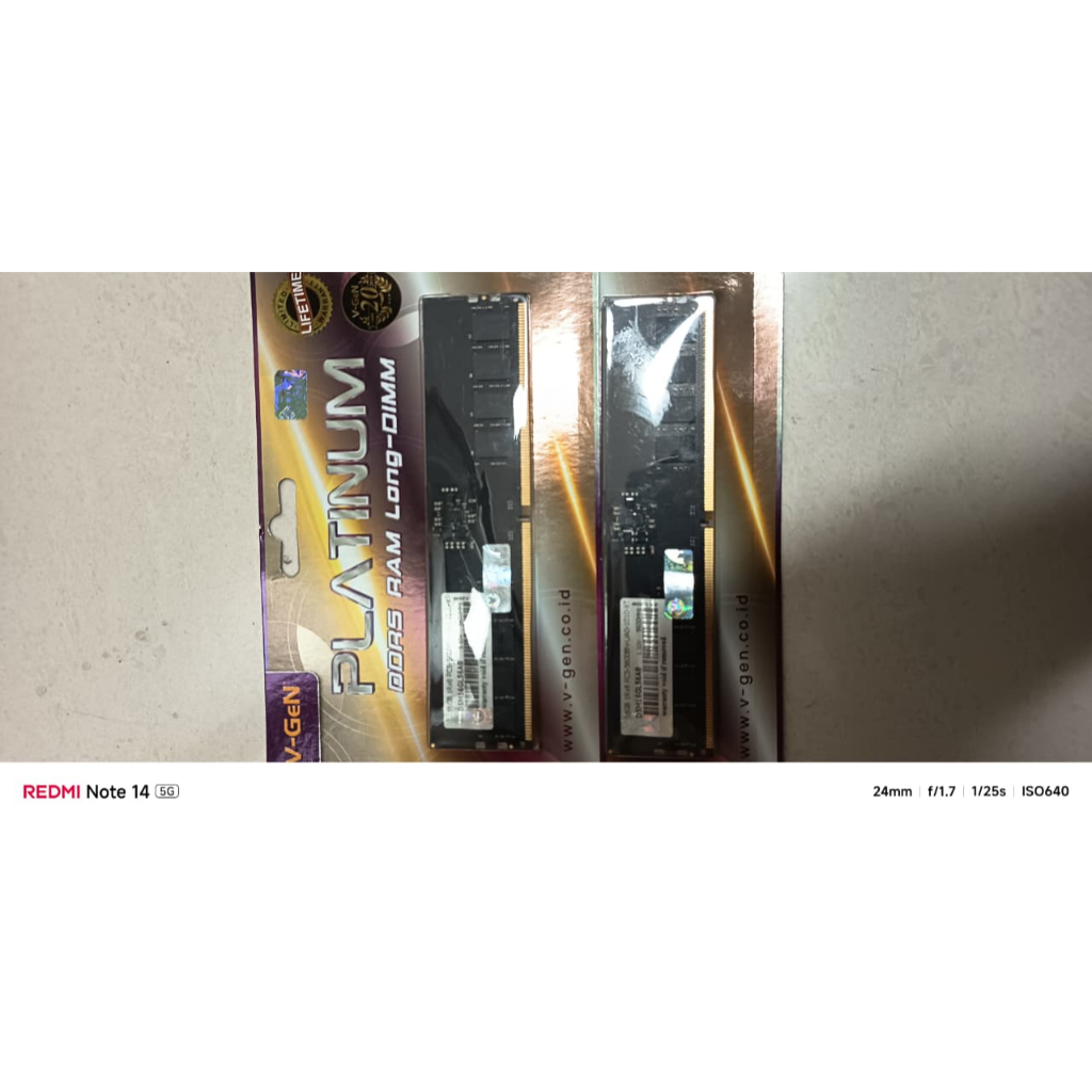 DDR5 16GB PC 5600MHz V-GeN PLATINUM Longdimm RAM Vgen 5600 Mhz 16 GB
