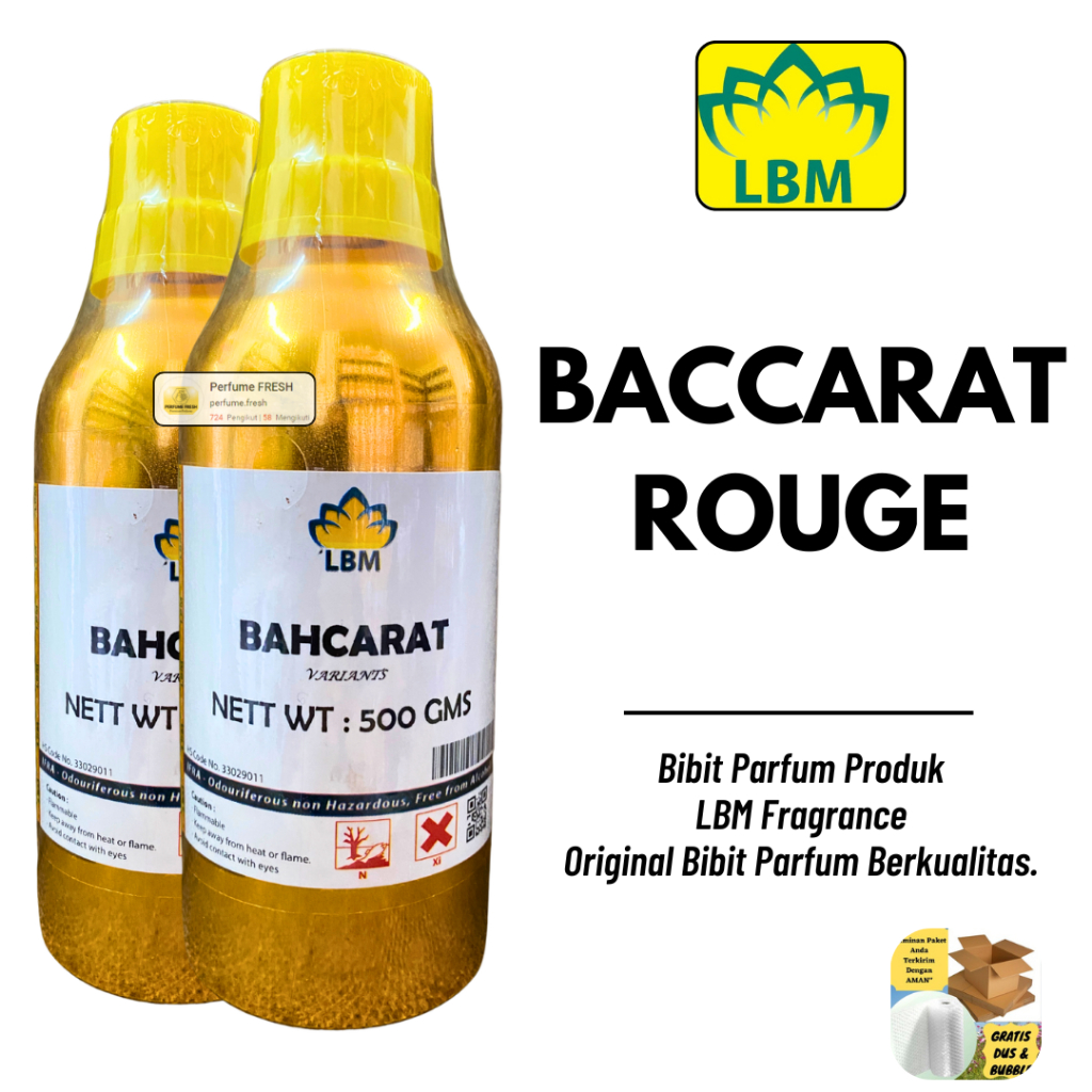 Bibit Parfum LBM - BACCARAT ROUGE 500 ML SEGEL Alumunium