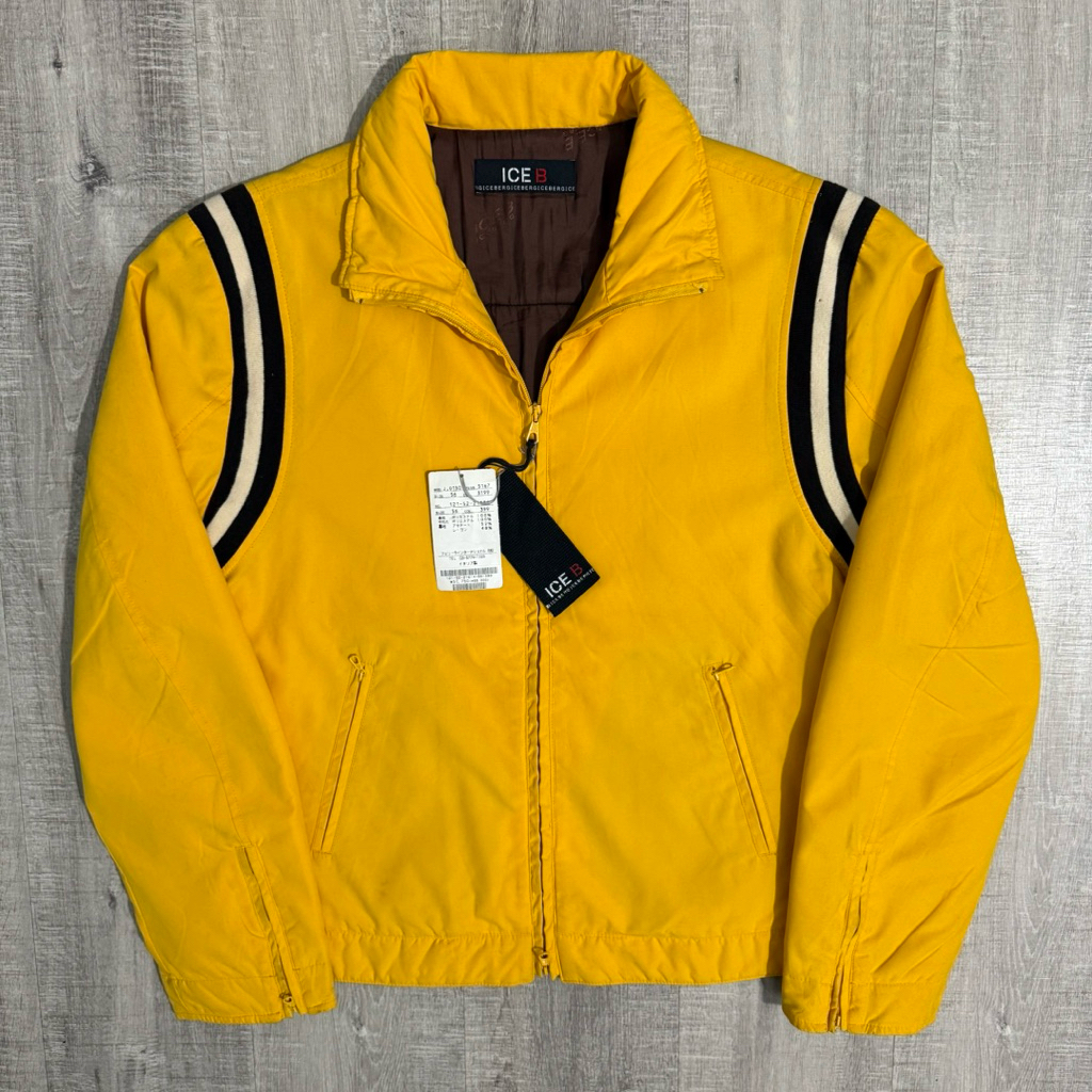 Ice berg gilmar varsity bomber jacket yellow