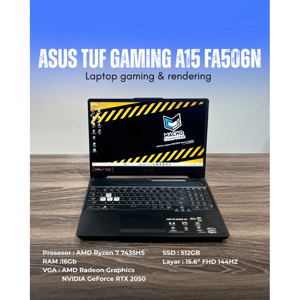 Asus Tuf Gaming A15 FA506N Ryzen 7 7435HS