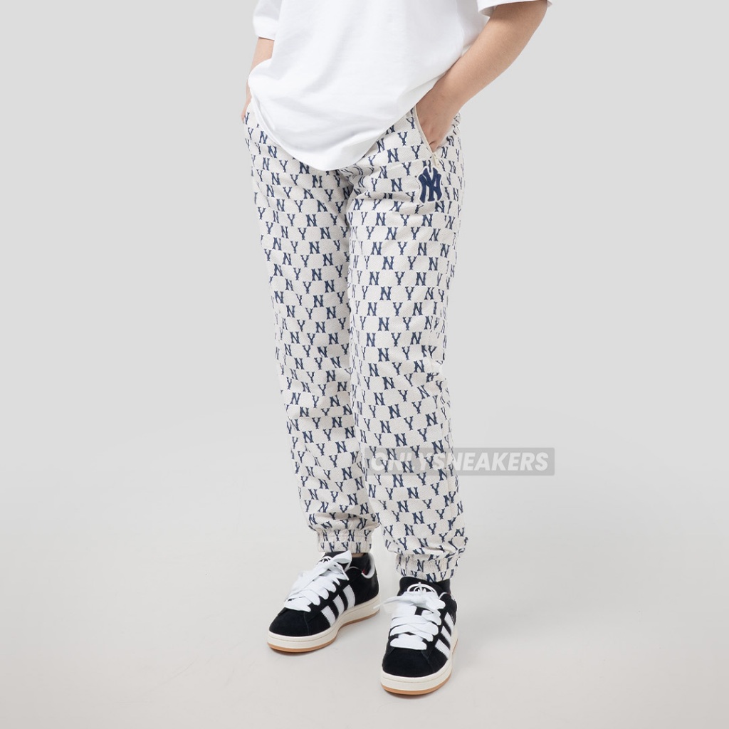 MLB NEW YORK YANKEES MONOGRAM WOVEN IVORY JOGGER