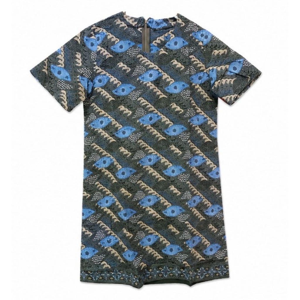 PRELOVED Dress Batik Midi Dress