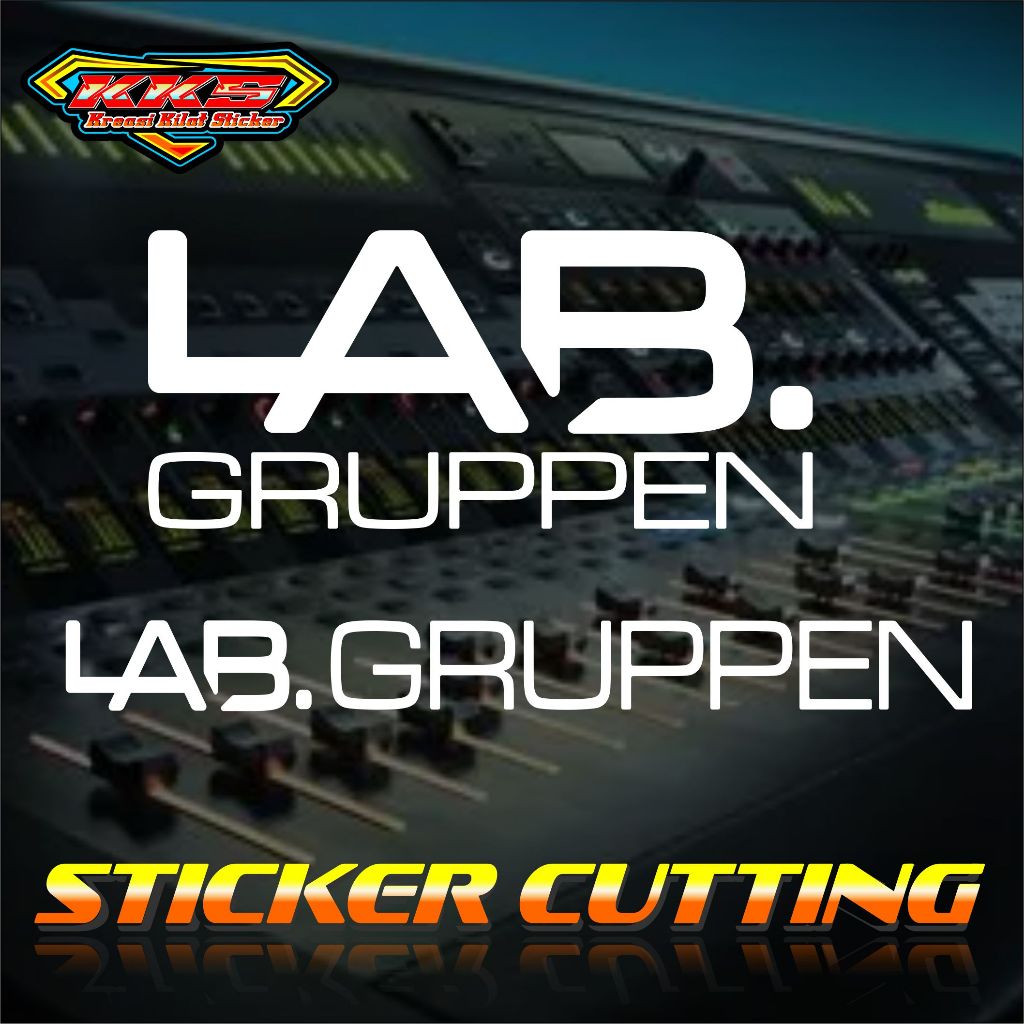 cutting sticker hardcase box sound system labgruppen .
