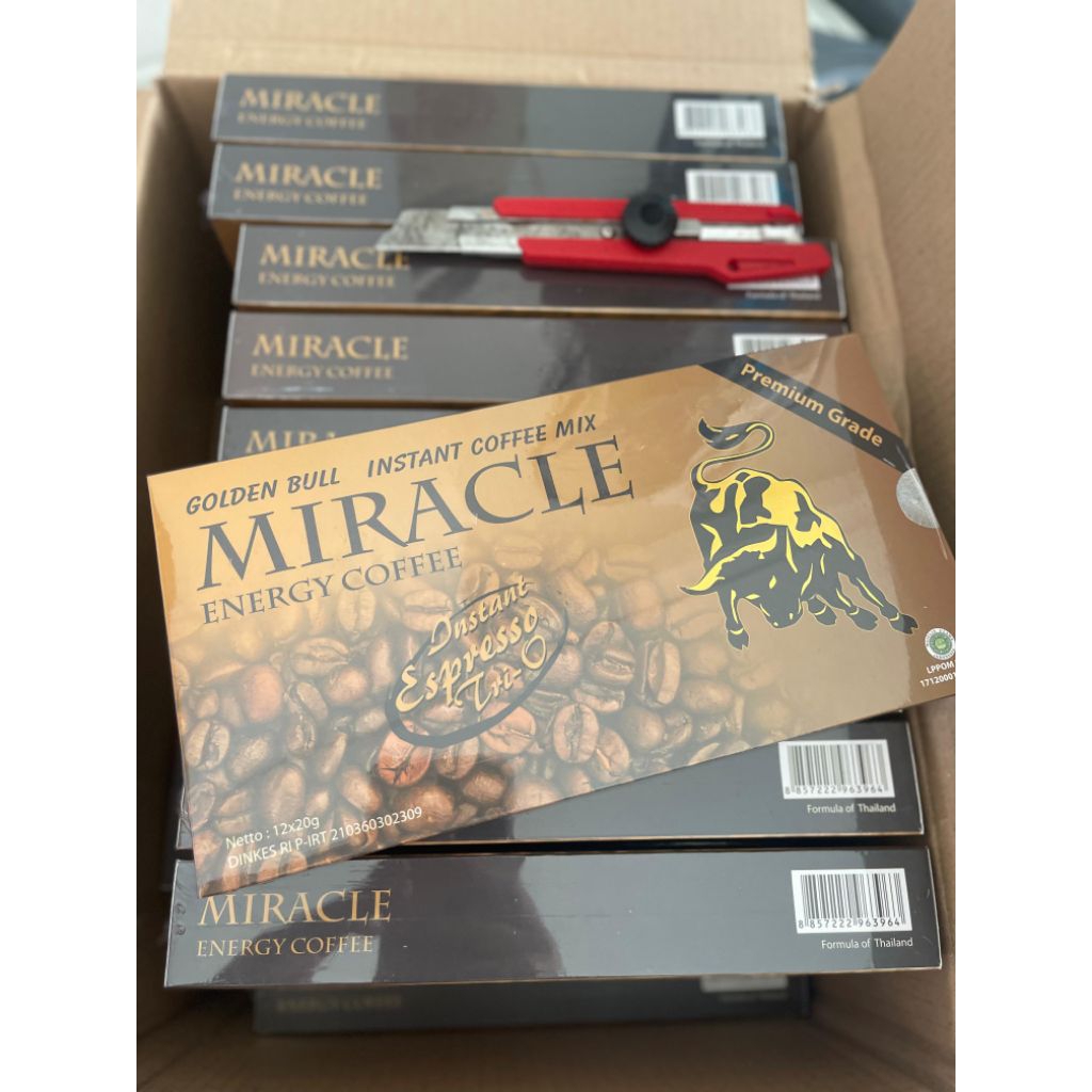 kopi bubuk miracle coffe 1 box