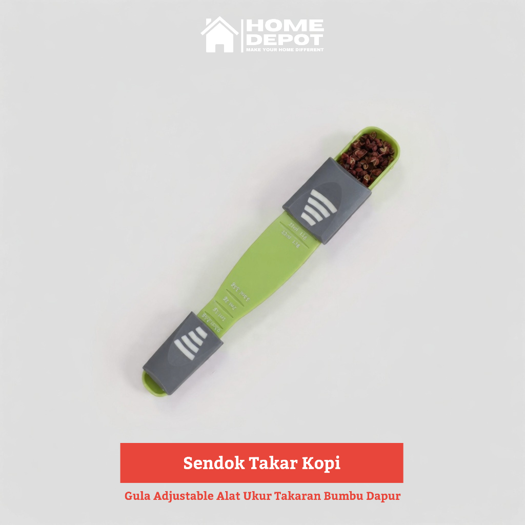 Sendok Takar Kopi Gula Adjustable Alat Ukur Takaran Bumbu Dapur