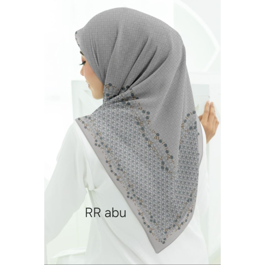 HIJAB SEGI EMPAT MOTIP PREMIUM LASER CUT KERUDUNG SEGI EMPAT MOTIP