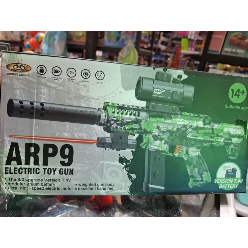 Mainan Anak Pistolan Gell / Tembakan Jelly Water ARP9