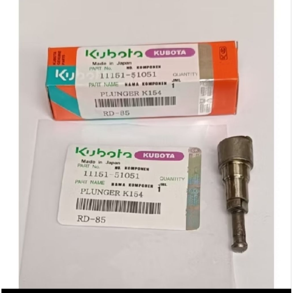 PLUNGER K154 KUBOTA DIESEL RD85,PLUNGER K154