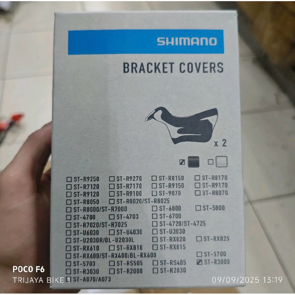 shimano Bracket Convers SORA ST-3000 Hood Cover Karet Brifter Shimano SORA ST R 3000 Original With B