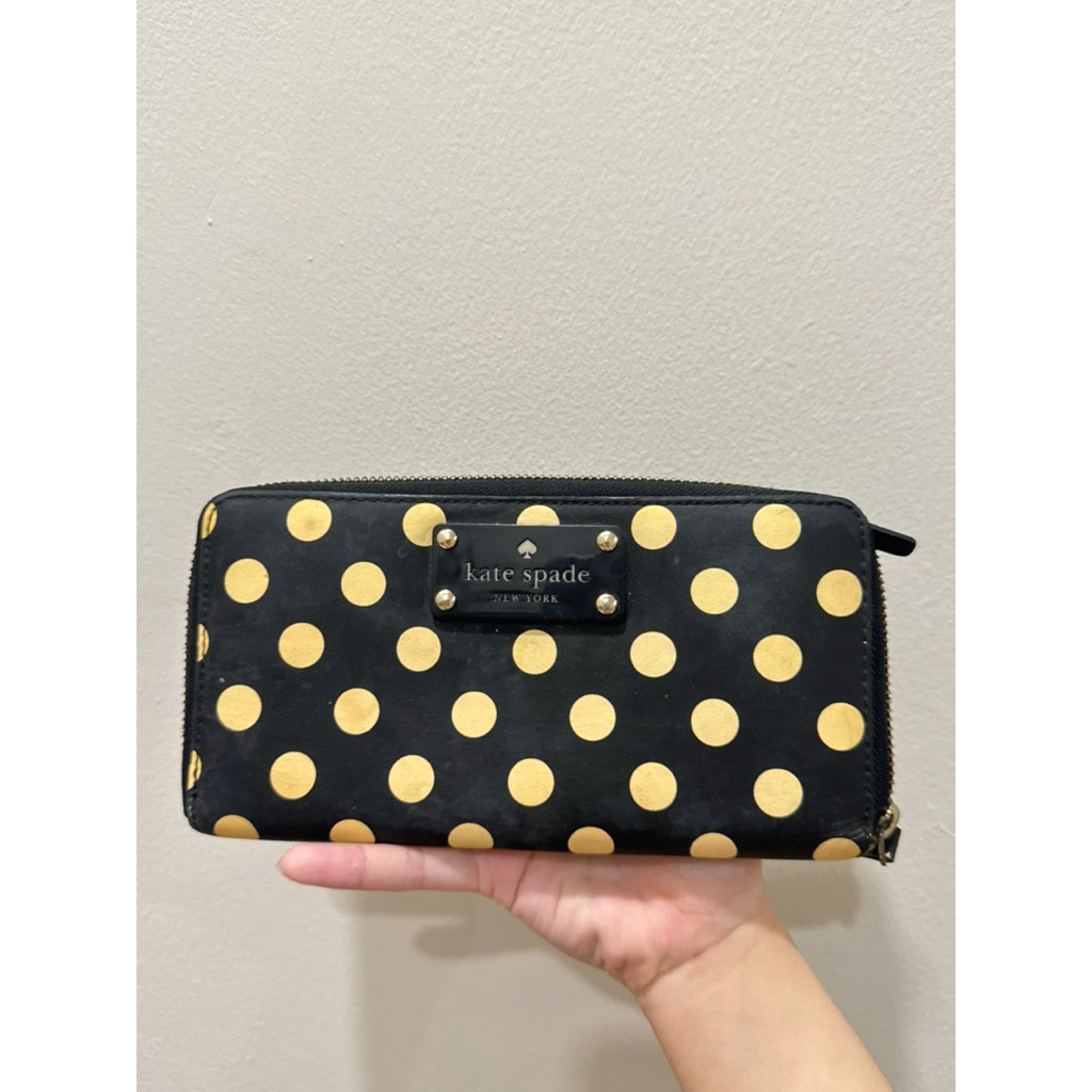 preloved kate spade polkadot wallet