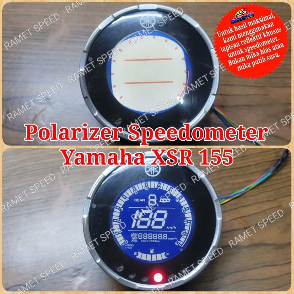 Polarizer speedometer Yamaha XSR 155 polaris speedometer yamaha xsr polaris speedo xsr 155