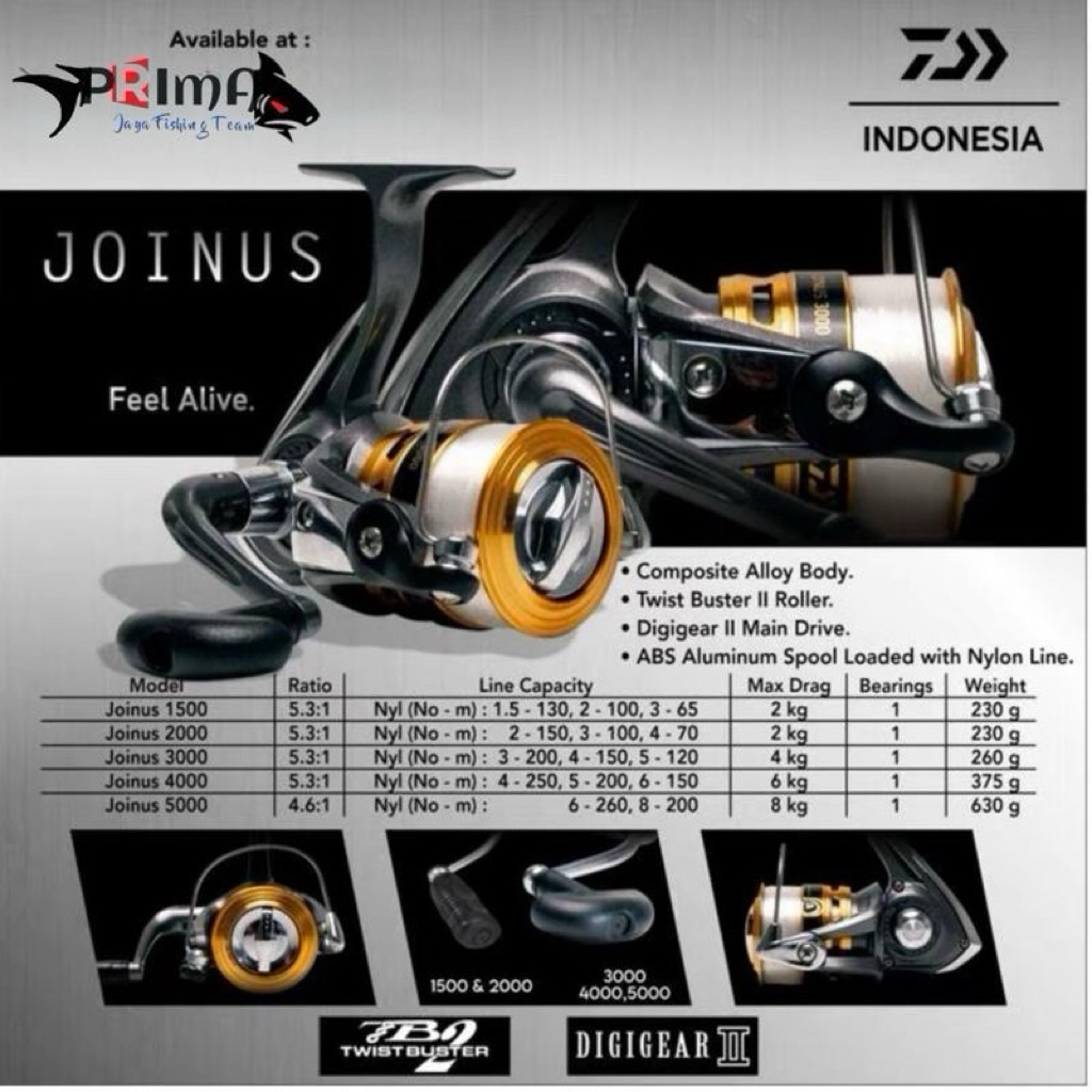 Reel Daiwa Joinus 5000 include senar reel untuk laut