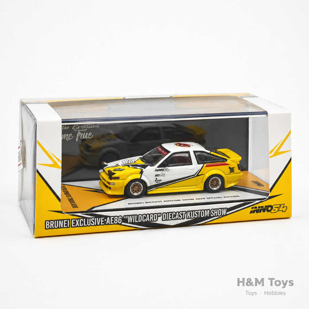 Inno64 Toyota Sprinter Trueno AE86 Brunei Diecast Kustom Show 2024 - Diecasr Inno 1:64 AE86