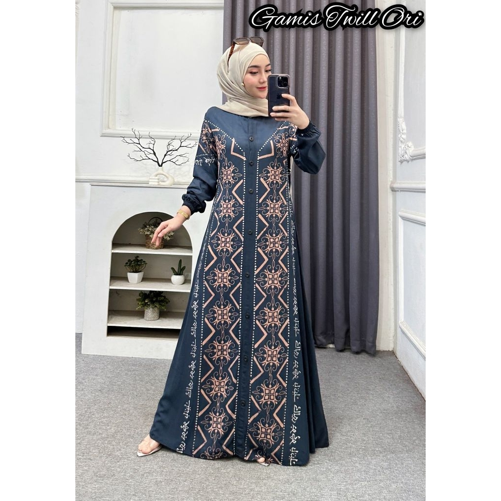 gamis twill gamis twill ori baju jumbo ld 130 gamis twill jumbo gamis motif gamis rayon twill gamis