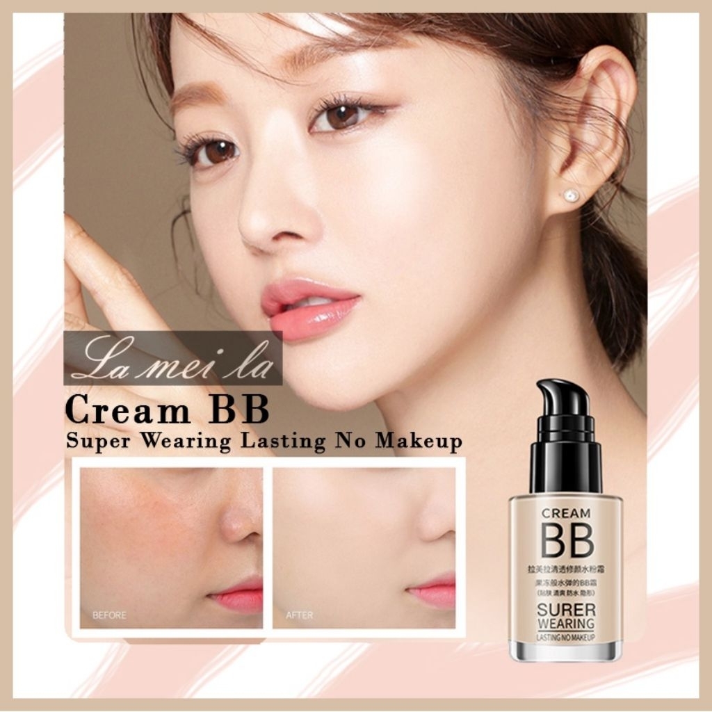 30ml BB Cream Lameila Super Wearing - Tekstur Ringan, Membantu Mencerahkan Kulit, Mudah Digunakan