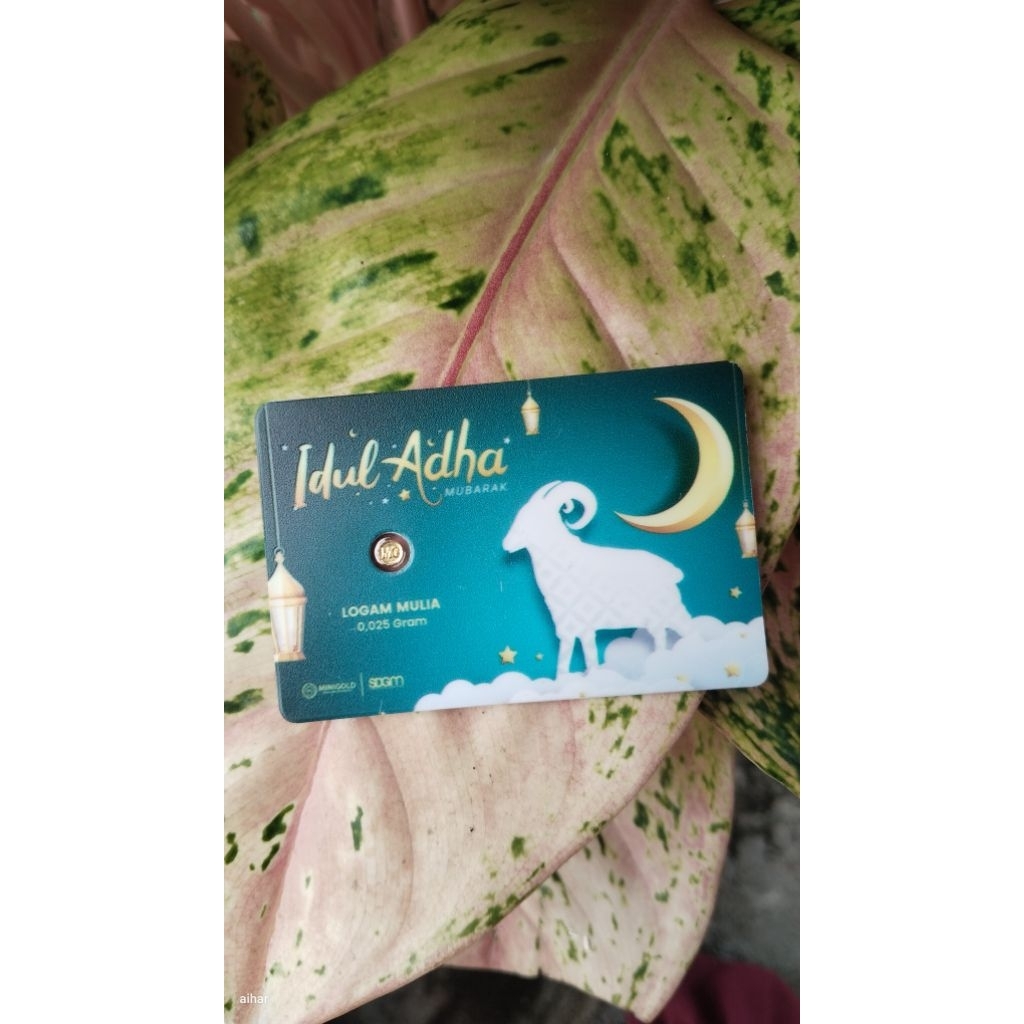Logam Mulia Emas Mini Gold MiniGold Gift Series Idul Adha Eid Al Adha Eid Mubarak 0,025 gr 0.025 gra