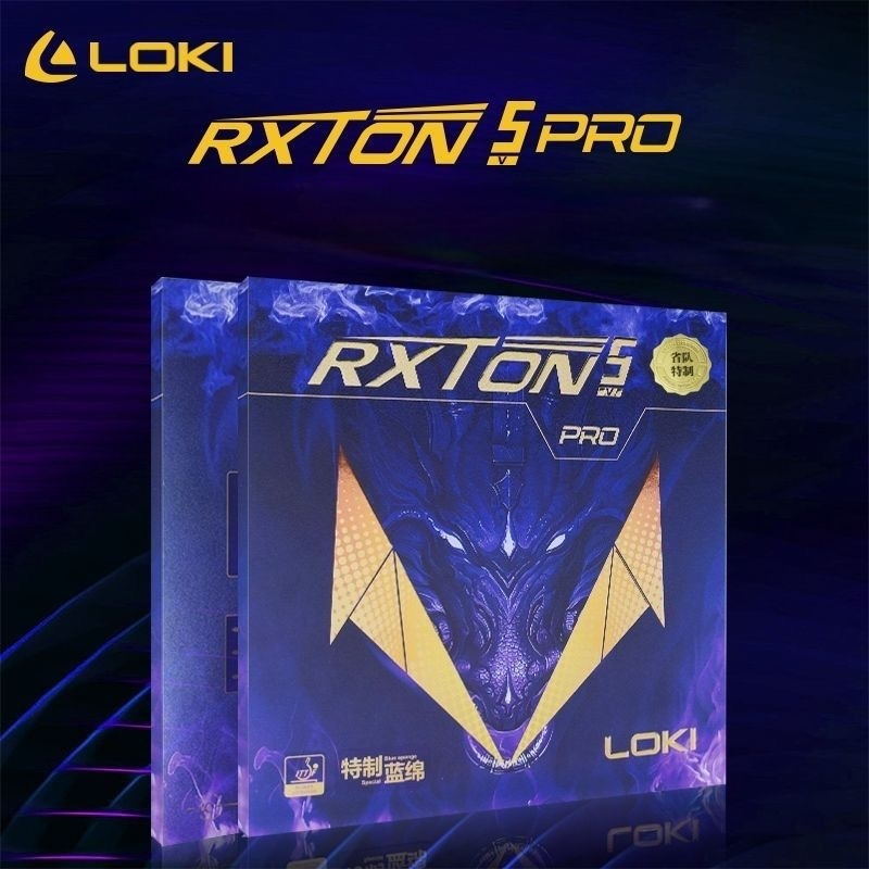 Karet Pingpong LOKI RXTON 5 BLUE ORIGINAL PRO/ Karet Pingpong Tenis Meja Loki Rxton 5 Pro