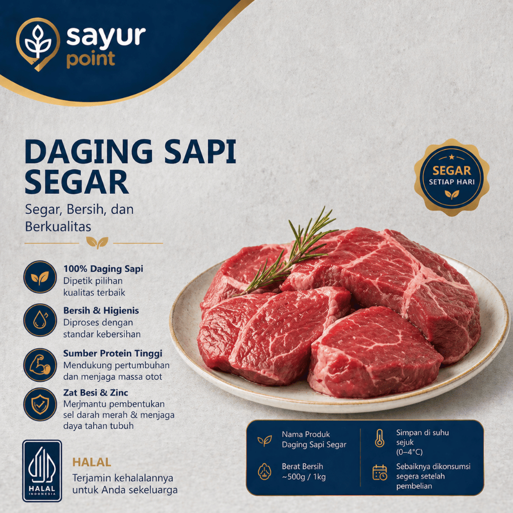 Daging Sapi Lokal 500gr