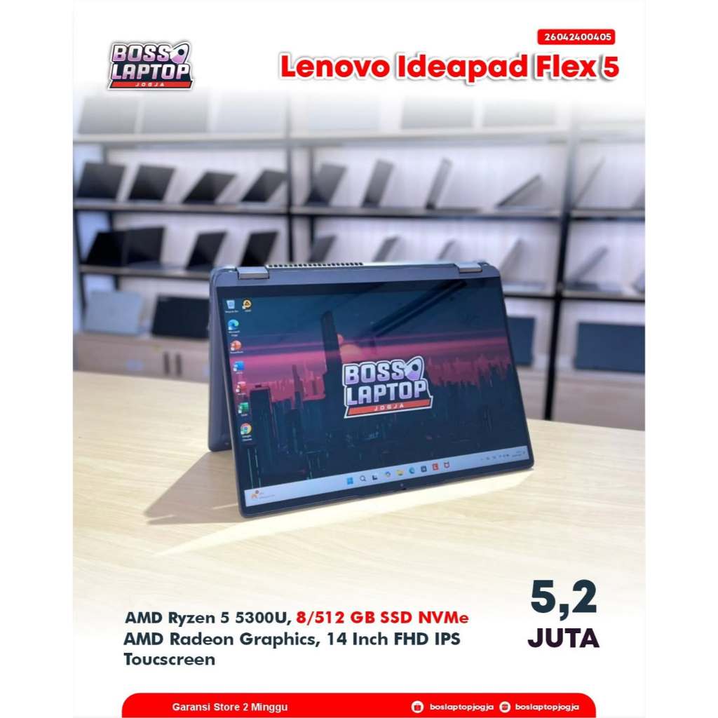 LAPTOP SECOND BERKUALITAS LENOVO IDEAPAD FLEX 5