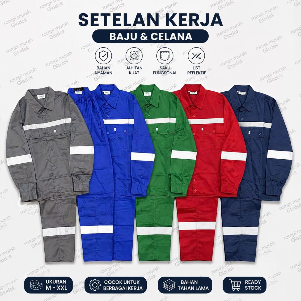 Setelan Baju  Celana Imj/Baju Celana  Safety Proyek