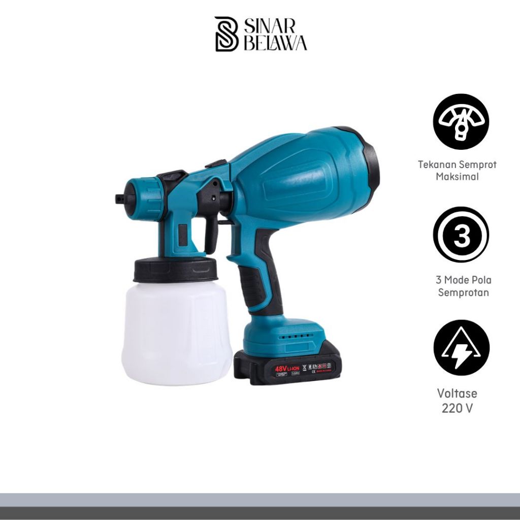 Wall Paint Spray Gun Semprot Cat Dinding Elektrik 800ml 200W