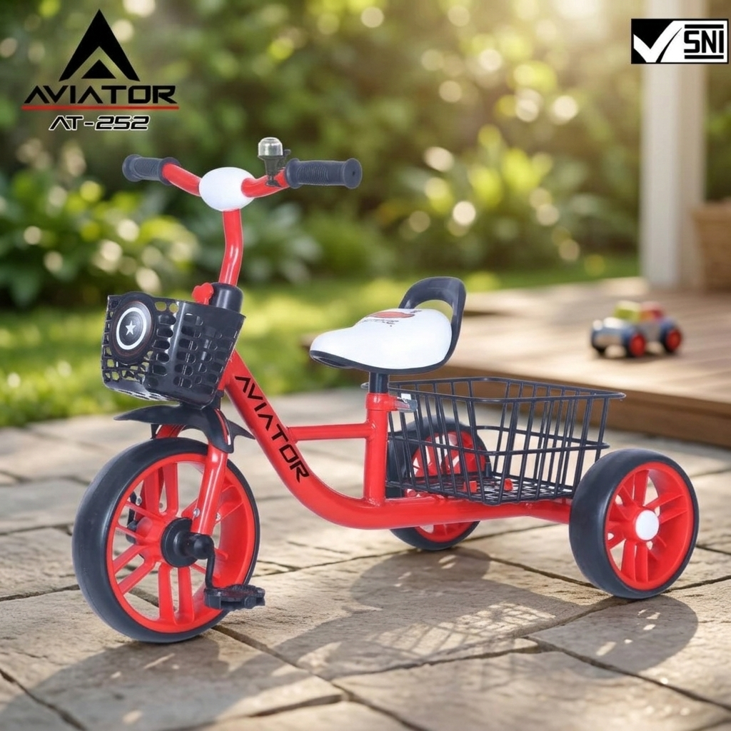 Sepeda Roda 3 | Sepeda Anak Roda 3 Umur 2 Tahun | Sepeda Anak Laki Laki - Aviator AT-252 Toys Driver