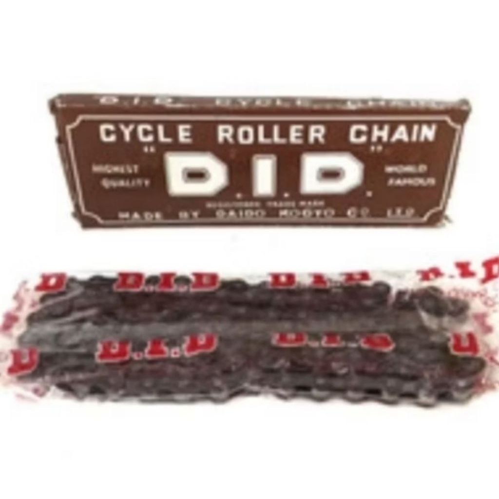 rantai did utk sepeda mini bmx pixi warna coklat,semua ukuran asal sepeda cuman 1 speed