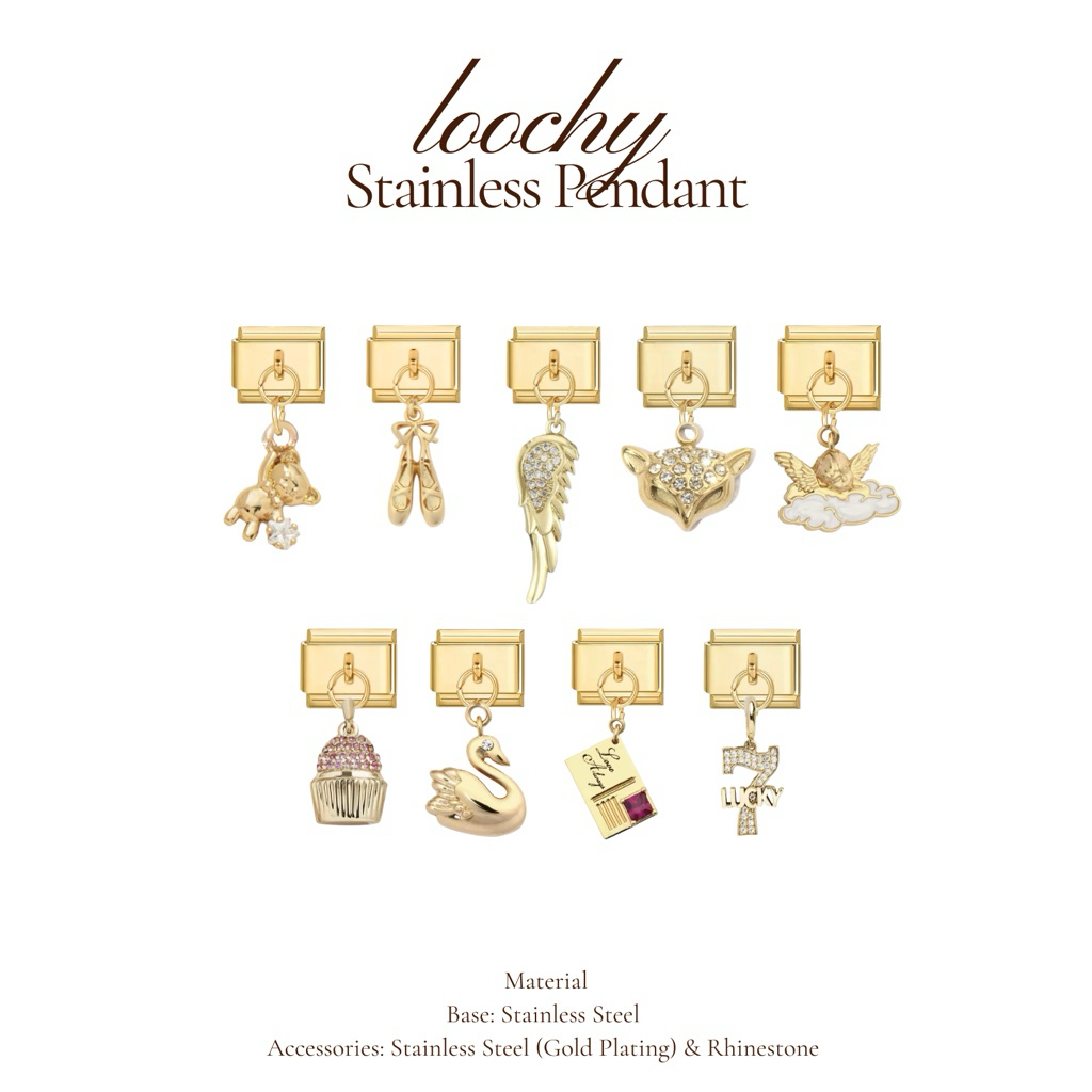 Italian Bracelet | GOLD Stainless Pendant