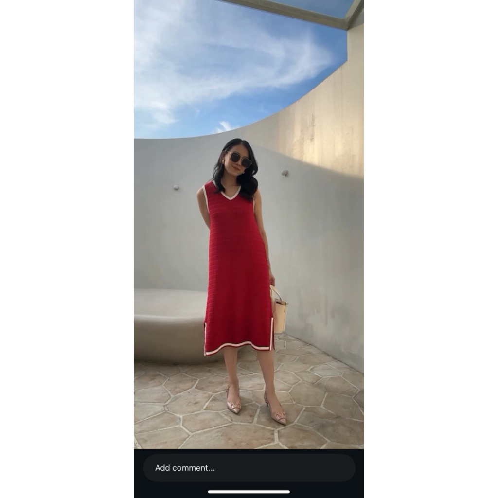 jii Gloria Taka Red Dress Free size