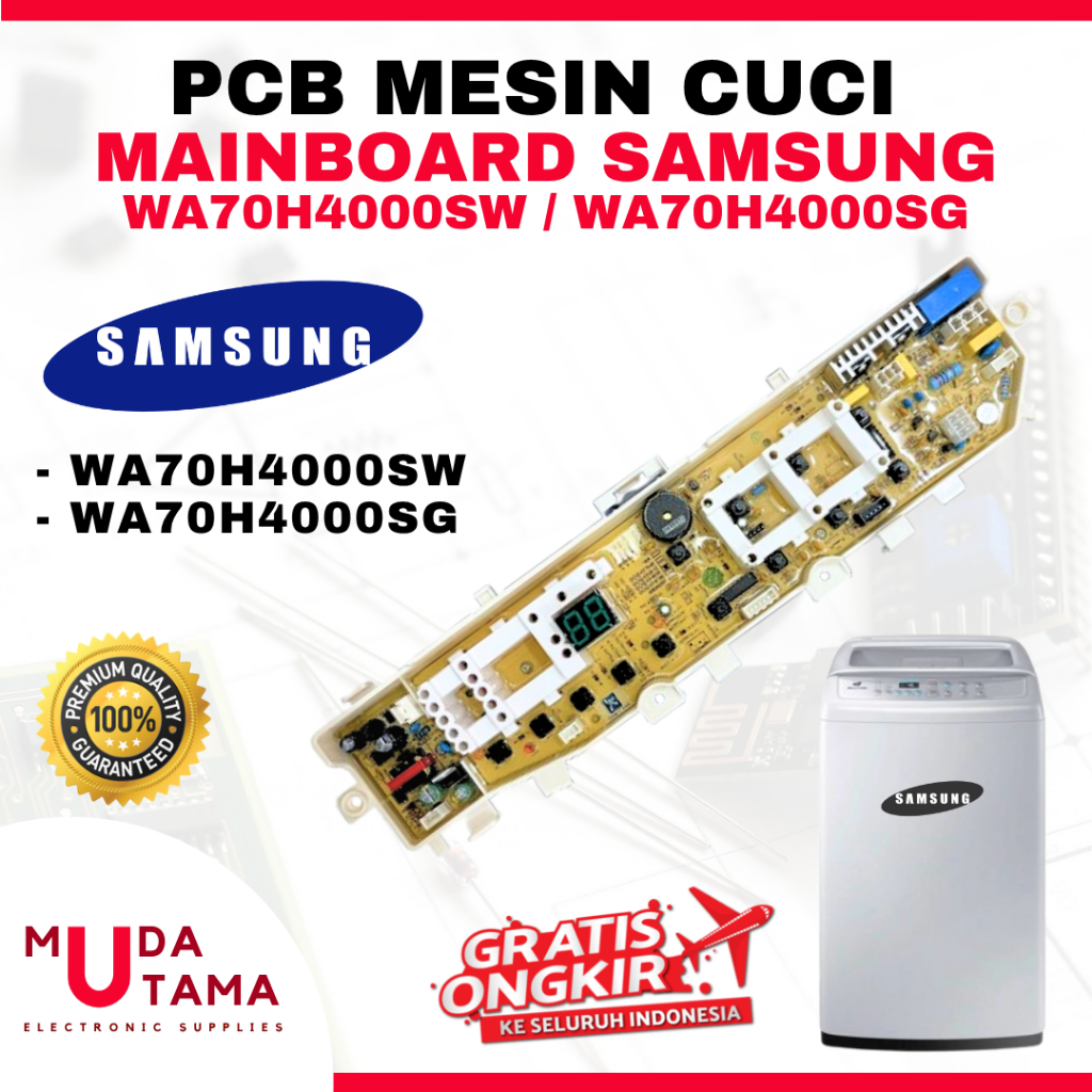 Modul PCB Mesin Cuci SAMSUNG WA70H4000 WA70H4000SG WA70H4000SW - Mainboard Mesin Cuci Samsung WA70H4