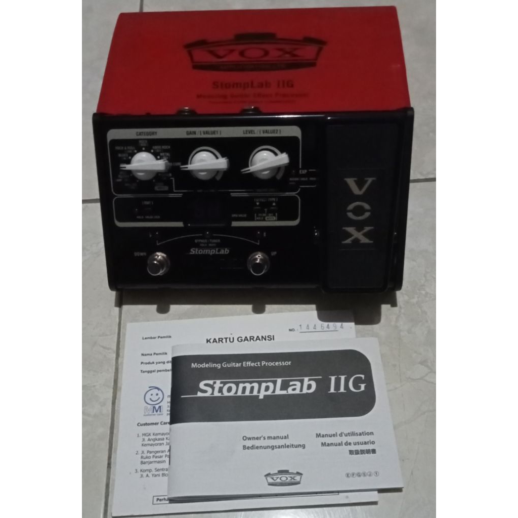 Effect Gitar VOX Stomplab IIG original