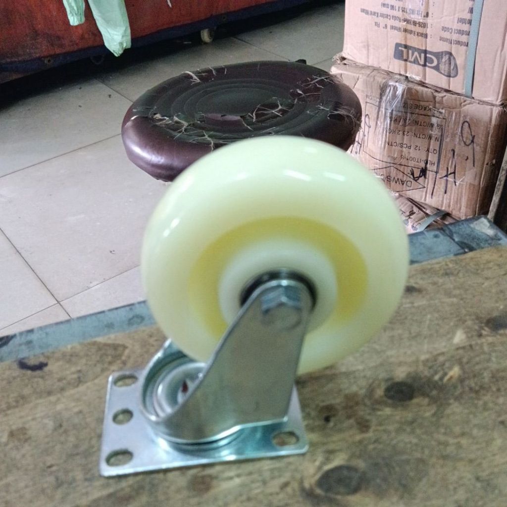 Roda nylon medium 4inch hidup MURAHHH toda troli 4"