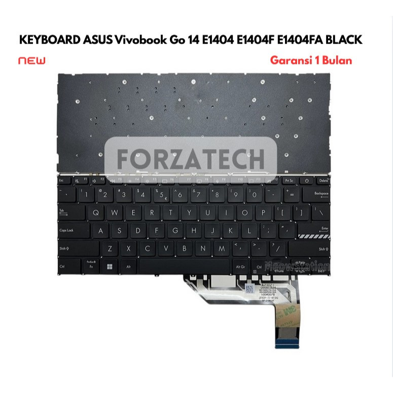 KEYBOARD ASUS Vivobook Go 14 E1404 E1404F E1404FA BLACK New