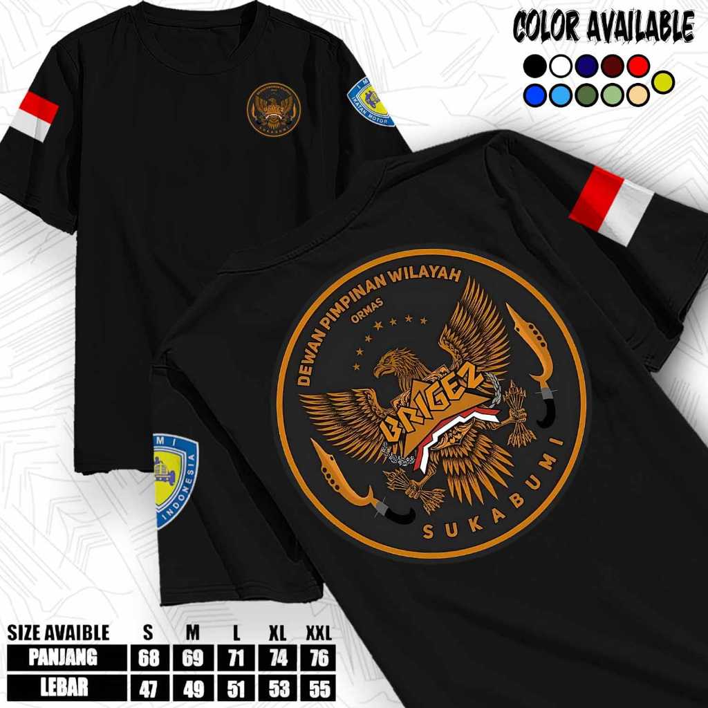 KAOS BRIGEZ INDONESIA TERBARU - BAJU KOMUNITAS MOTOR INDONESIA - KAOS ORMAS - KAOS PRIA WANITA DEWAS