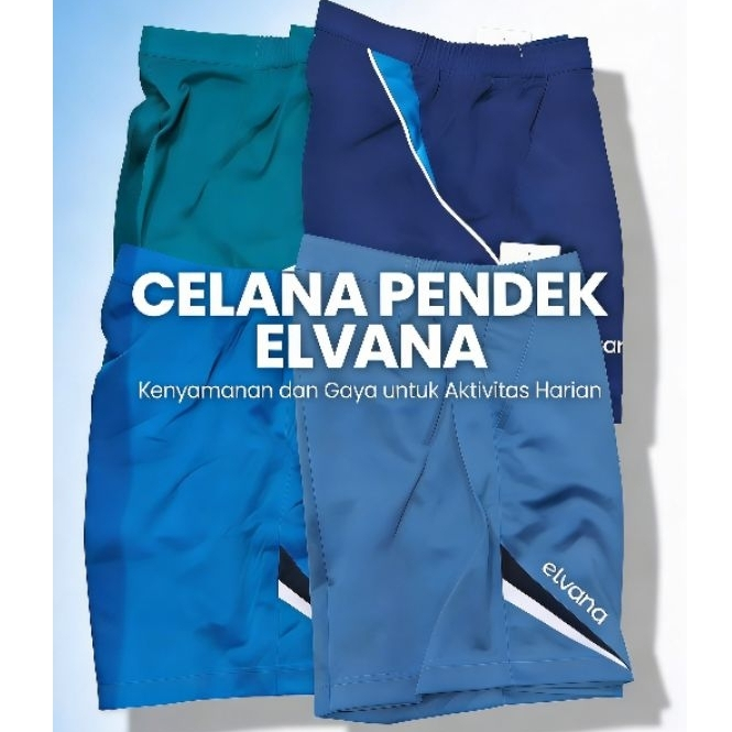 Celana Pendek Elvana / Celana Pendek Lotto / Celana Tenis 4 Warna