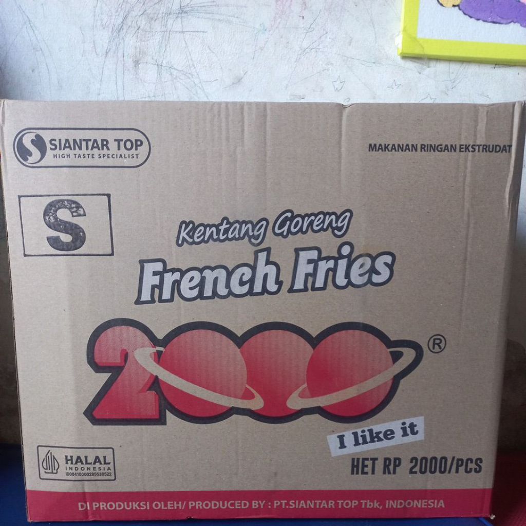 FRENCH FRIES KENTANG GORENG 2000 1 KARTON