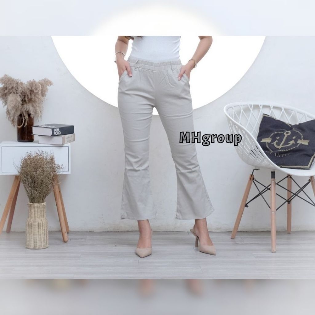 Cutbray Basic Pants Celana Cutbray Wanita Celana Katun Wanita Celana Katun Wanita