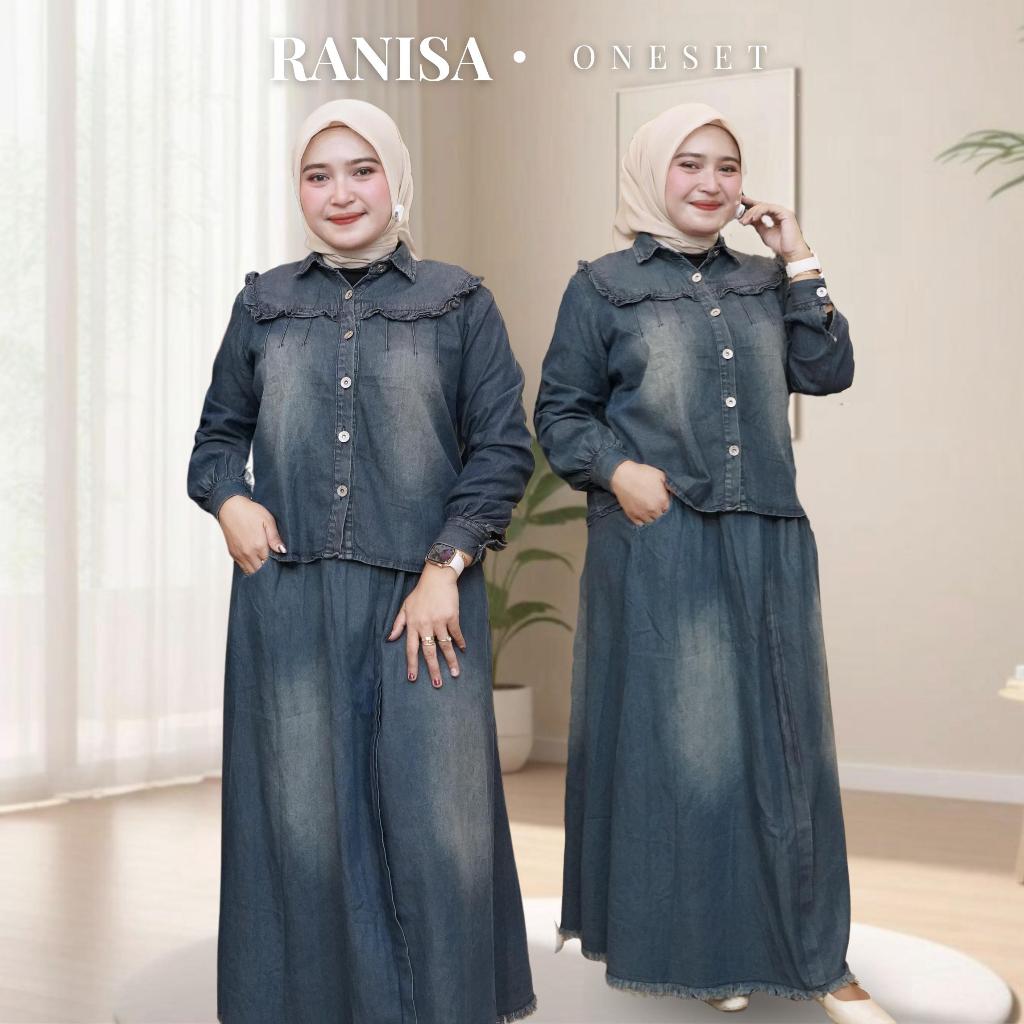 Ranisa One Set - Setelan Jeans Wanita Muslim