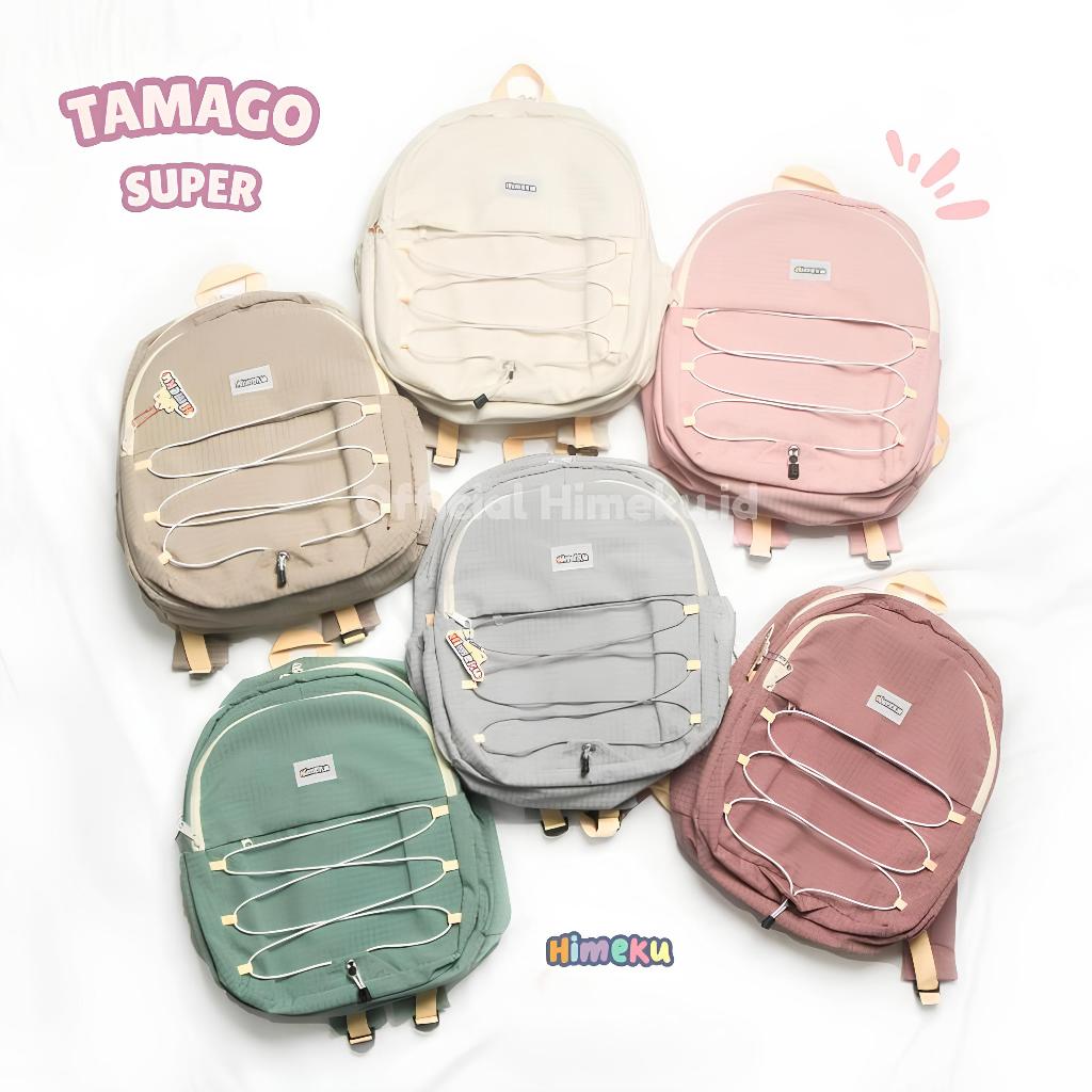 Himeku TAMAGO SUPER Backpack Tas Ransel Sekolah Tamago 2026