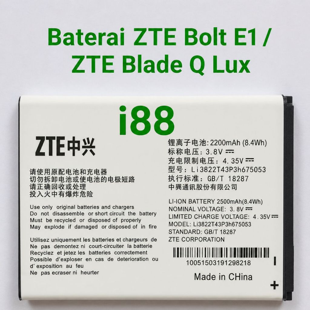 Baterai batre Zte Bolt Blade Q Lux Baterai Original